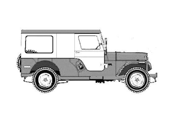 Download drawing Kaiser Jeep CJ-6 Universal SUV 1955 in ai pdf png svg ...